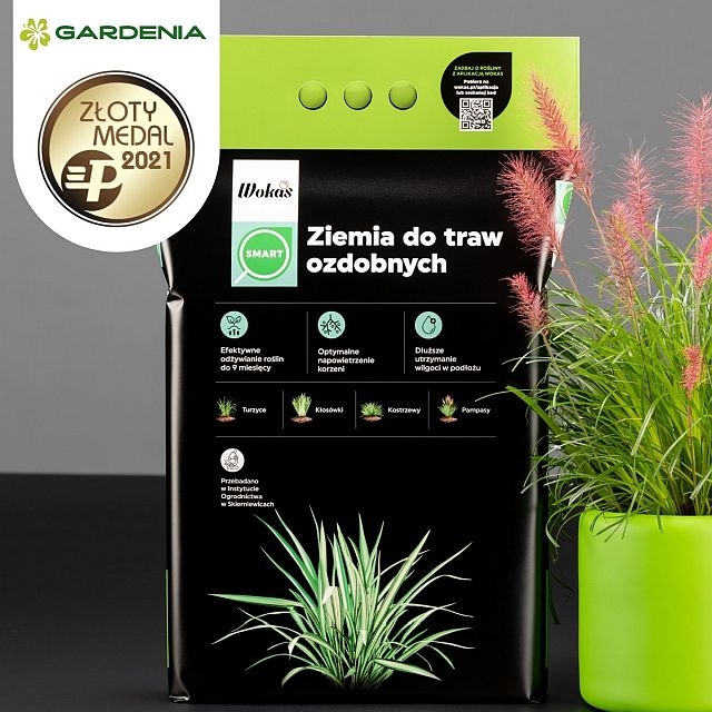 Ziemia do traw ozdobnych Wokas Smart _Zloty-Medal MTP Gardenia 2021