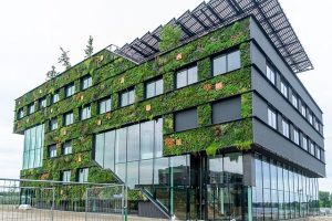 Zielona fasada budynku Aeres Hogeschool Almere, fot. Floriade