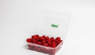 Vidre+ to innowacyjne rozwiązanie, pozwalające na przedłużenie trwałości świeżych owoców - np. malin (fot. Fresh Inset)