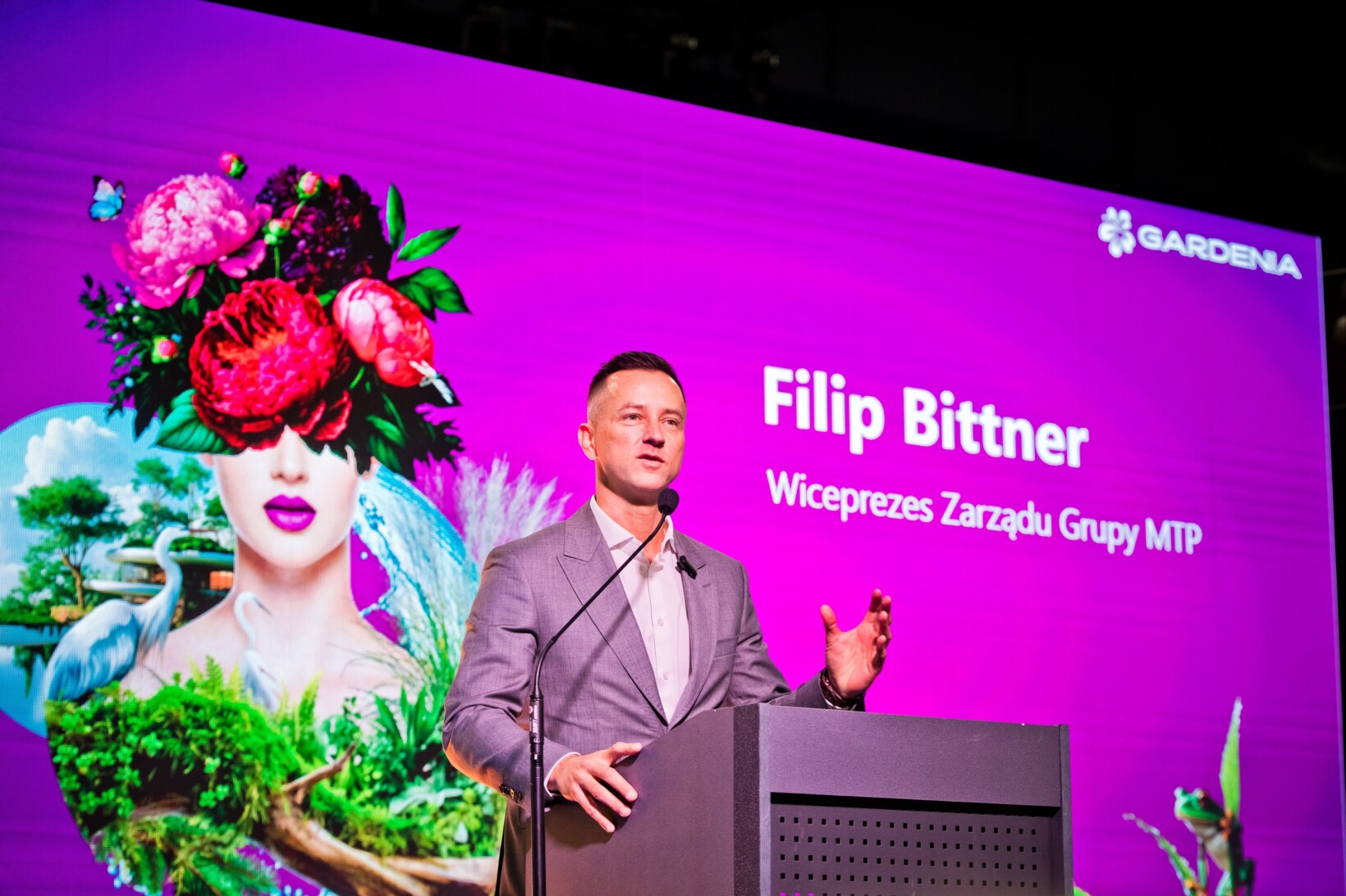 Filip Bittner stwierdził podczas otwarcia Gardenii 2025, że to „najpiękniejsza impreza Międzynarodowych Targów Poznańskich" (FOTOBUENO)