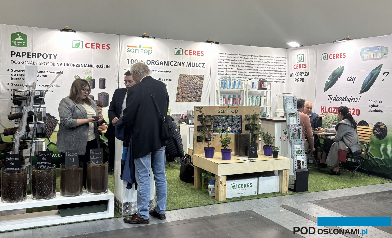 Gardenia 2025_Na ekspozycji przedsiębiorstwa Ceres wyróżniały się m.in. podłoża uprawowe (fot. A. Cecot